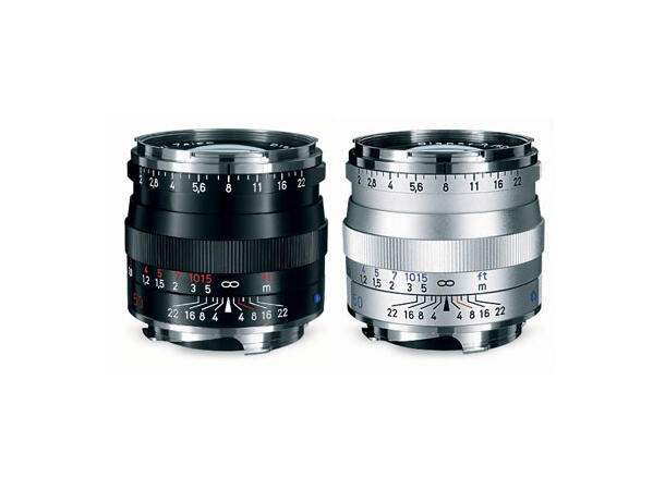 Carl Zeiss Planar T*2,0/50 ZM Normalobjektiv med Leica M Fatning Sølv 